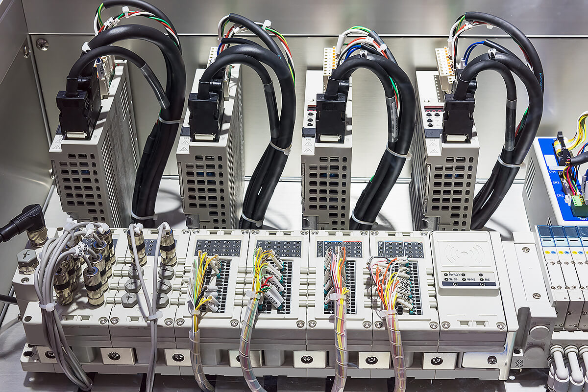 Photo of optical connectors that need calibration.