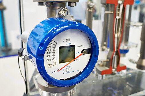 Picture of a flow meter. 